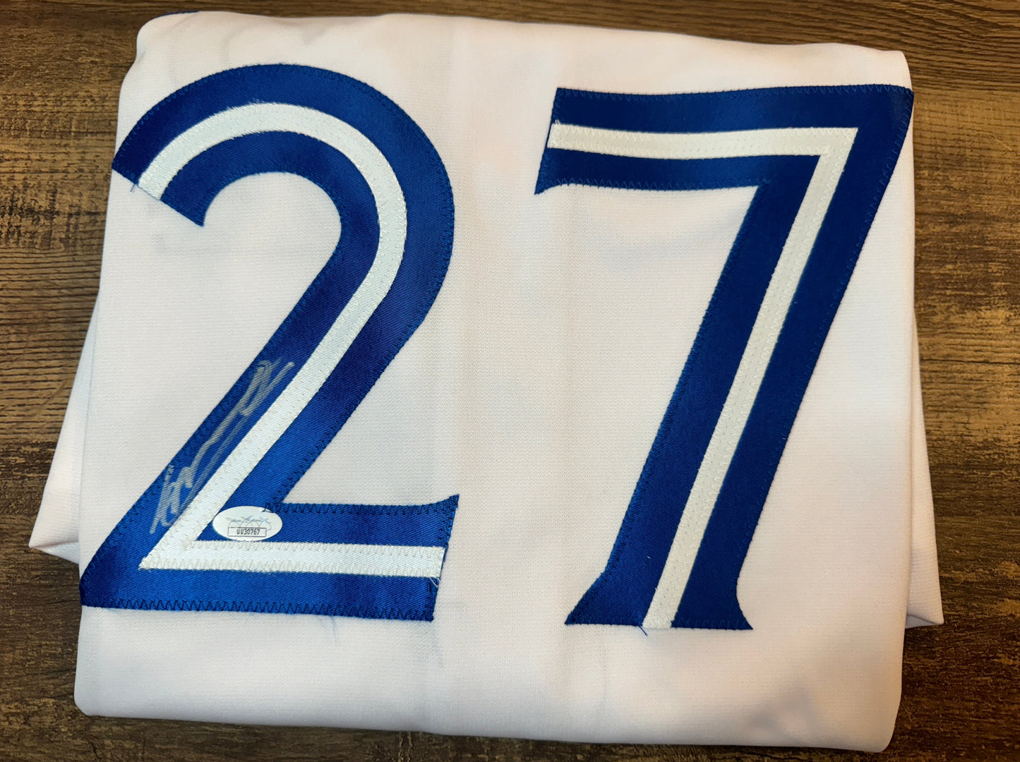 Vladimir Guerrero Junior Autographed Jersey with JSA COA (Toronto Blue Jays)