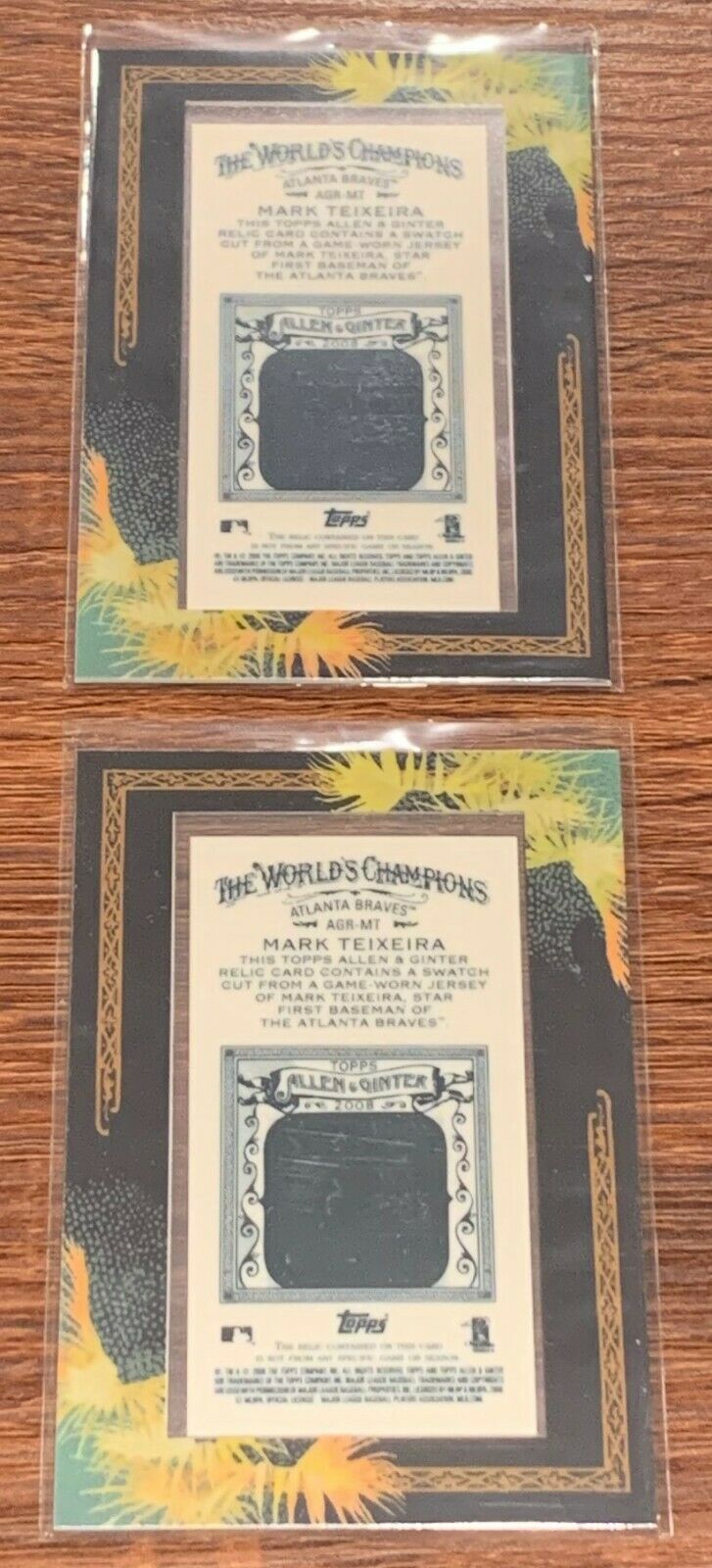 Mark Teixeira Bat and Jersey Relic 9 Card Lot Topps, Bowman, Fleer, Upper Deck