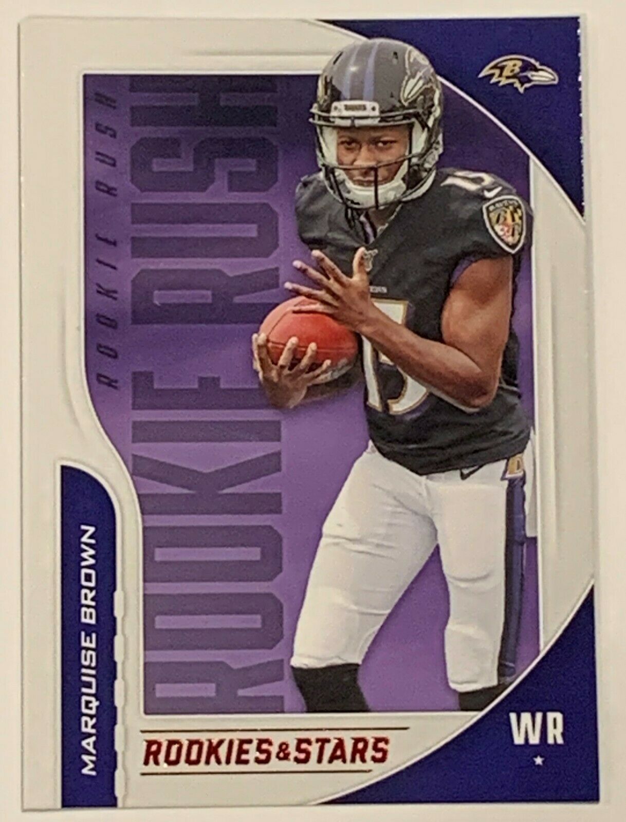 Marquise Brown 2019 Panini Absolute Football Rookie Force Relic Jersey RF-20