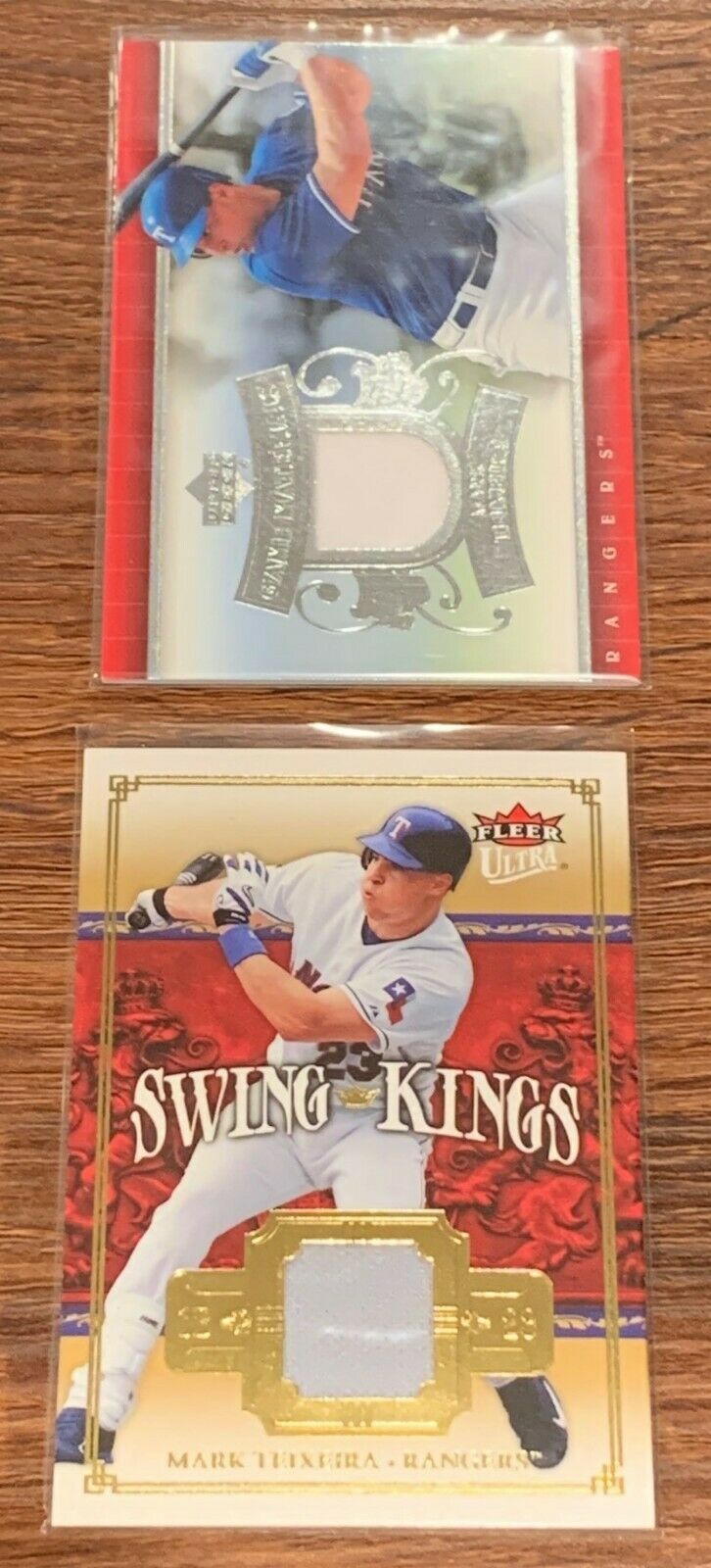 Mark Teixeira Bat and Jersey Relic 9 Card Lot Topps, Bowman, Fleer, Upper Deck