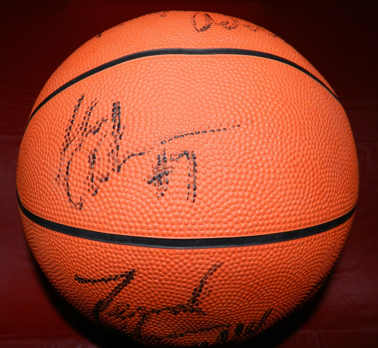 Drazen Petrovic Autographed Basketball with JSA COA Derrick Coleman and more