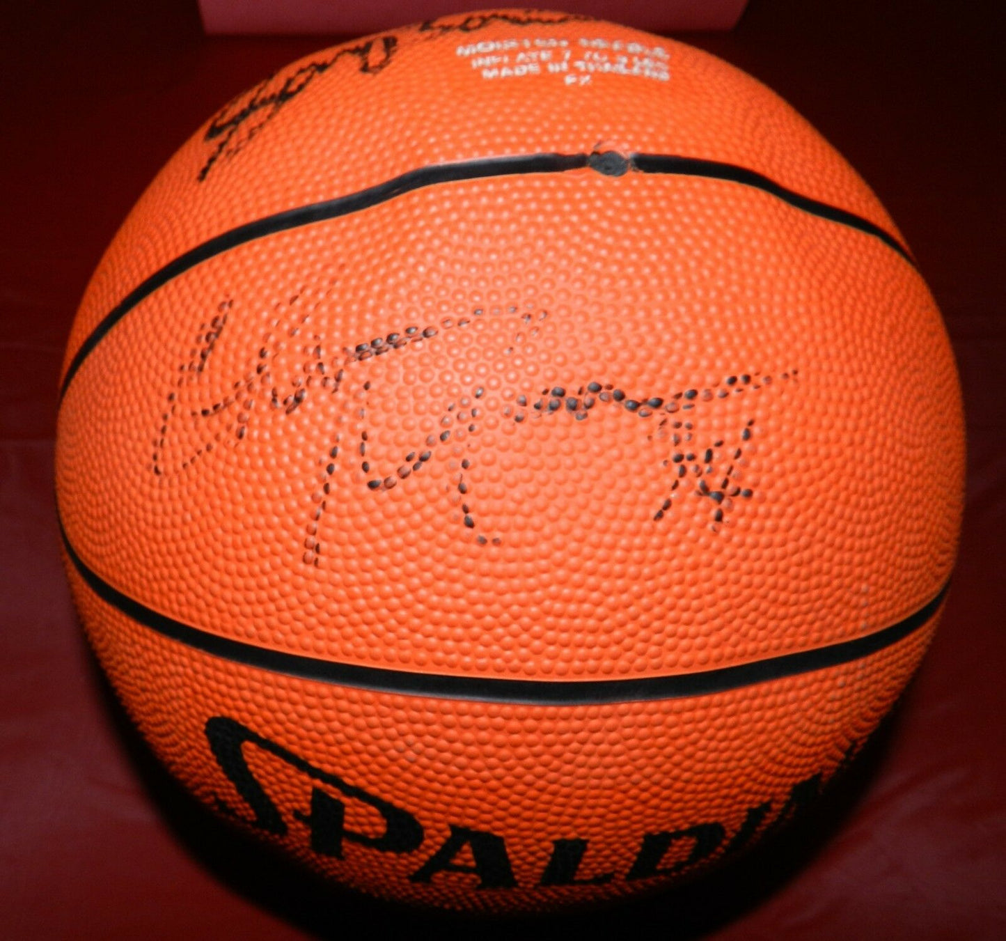 Drazen Petrovic Autographed Basketball with JSA COA Derrick Coleman and more