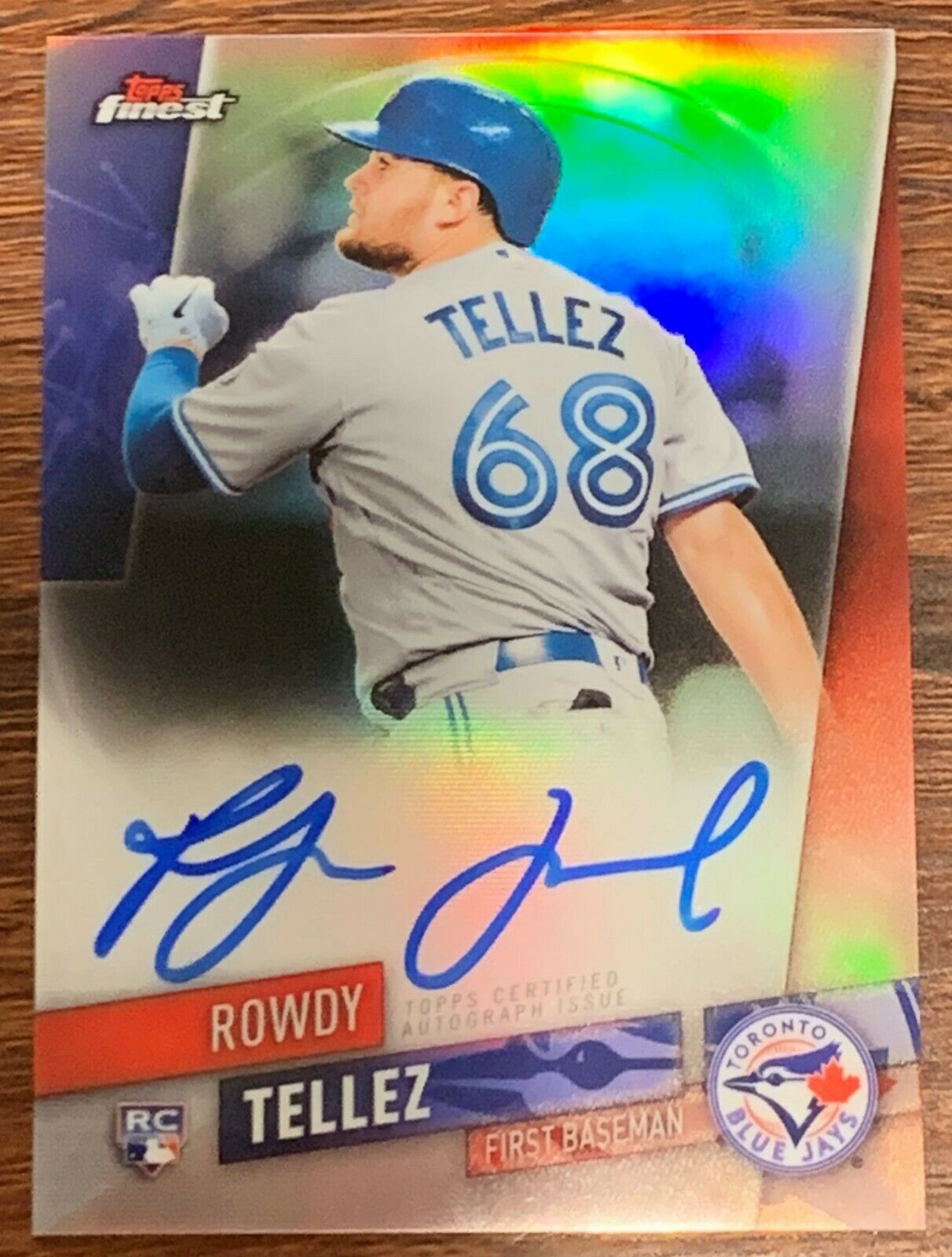Rowdy Tellez 2019 Topps Finest Autograph FA-RT