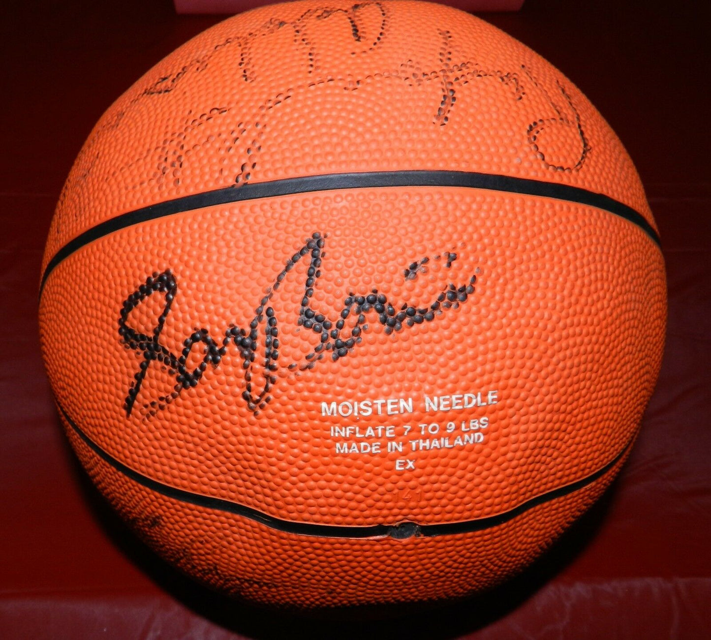 Drazen Petrovic Autographed Basketball with JSA COA Derrick Coleman and more