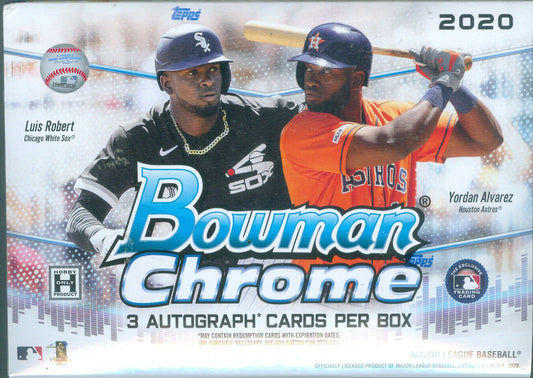 2020 Bowman Chrome Baseball HTA Jumbo Box