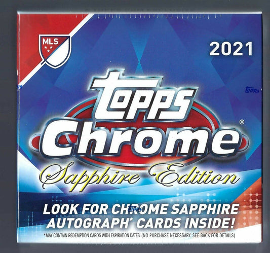 2021 Topps Chrome MLS Sapphire Edition Soccer Hobby Box