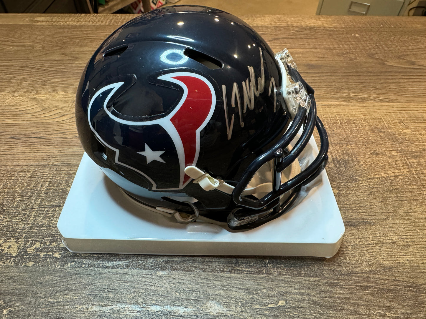 CJ Stroud Texas Texans Mini Helmet with Fanatics COA