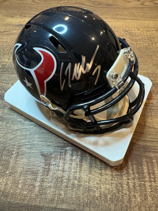 CJ Stroud Texas Texans Mini Helmet with Fanatics COA