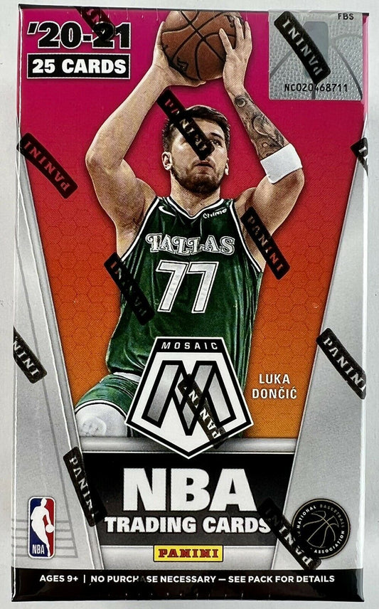 2020-2021 Panini Mosaic Basketball Cereal Box