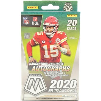 2020 Panini Mosaic Football Hanger Box with Reactive Orange Parallels