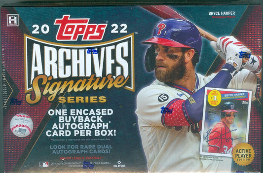 2022 Topps Archives Signature Baseball Hobby Box
