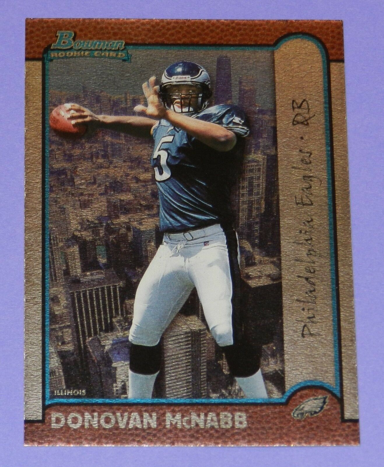 Donovan McNabb 1999 Bowman Rookie Card #168 Illinois Variation