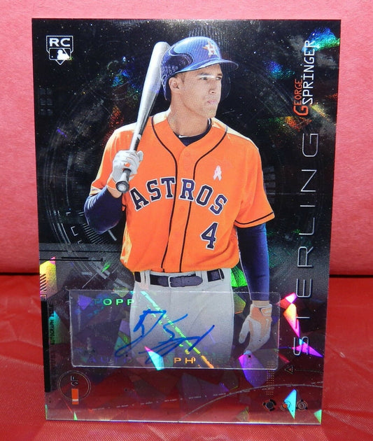 George Springer 2014 Bowman Sterling Prospects Autograph Refractor 3/10