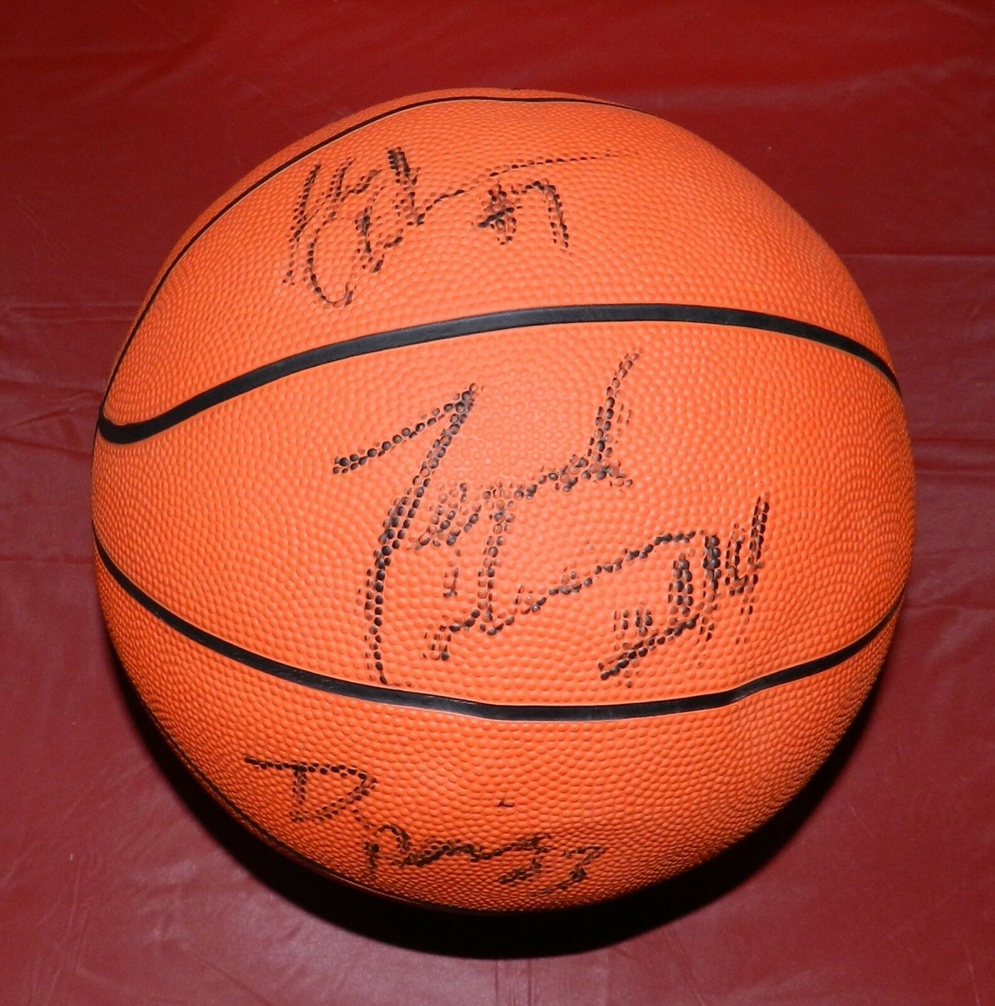 Drazen Petrovic Autographed Basketball with JSA COA Derrick Coleman and more