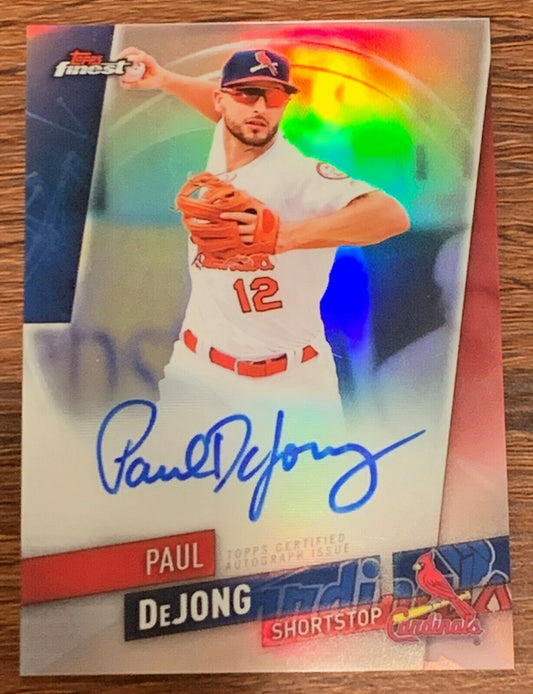 Paul DeJong 2019 Topps Finest Autograph FA-PD