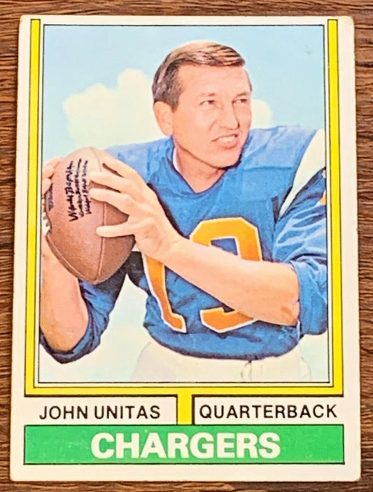 Johnny Unitas 1974 Topps #150 A