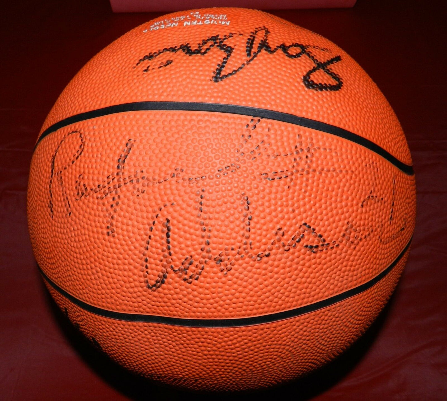 Drazen Petrovic Autographed Basketball with JSA COA Derrick Coleman and more