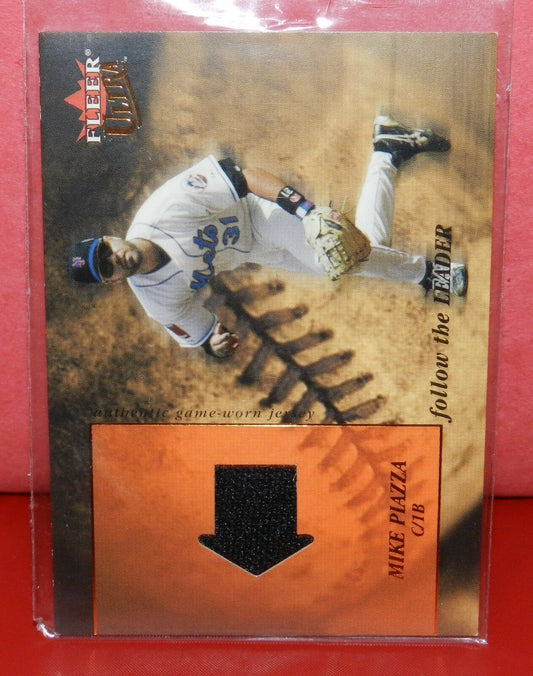 Mike Piazza 2005 Fleer Ultra Game Worn Jersey Relic #FLI-MP