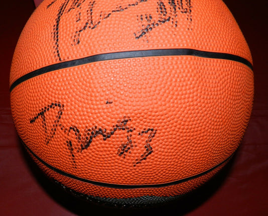 Drazen Petrovic Autographed Basketball with JSA COA Derrick Coleman and more