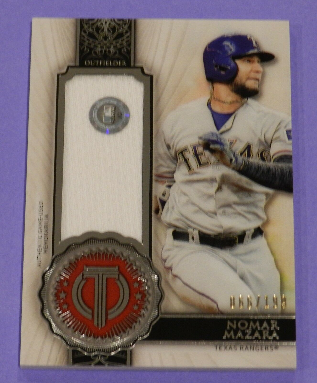 Nomar Mazara 2017 Topps Tribute Jersey #SOA-NM 066/199