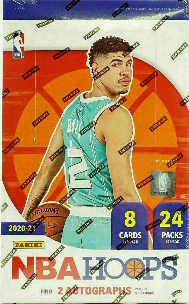 2020-21 PANINI NBA HOOPS BASKETBALL FACTORY SEALED HOBBY BOX