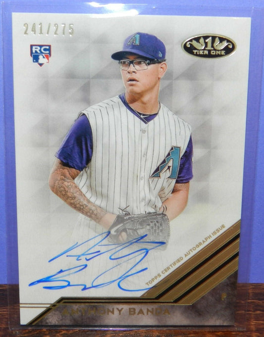 Anthony Banda 2018 Topps Tier One Autograph BA-AB 241/275